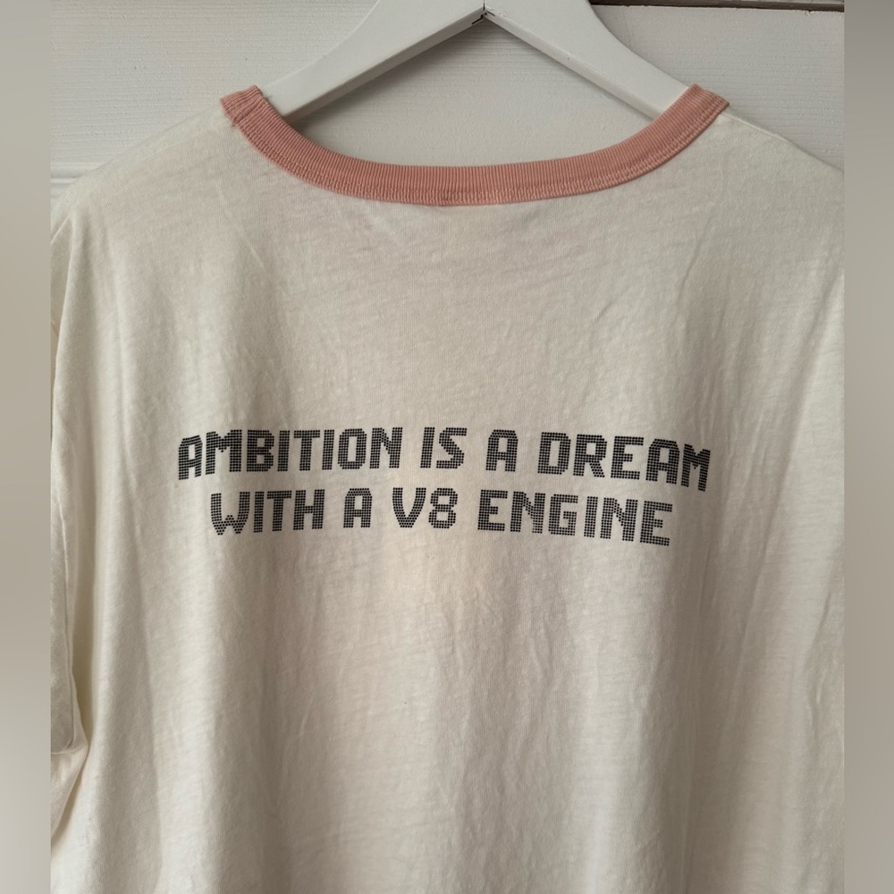 RE/DONE Pink Caddy Ringer Tee - Picture 7 of 12